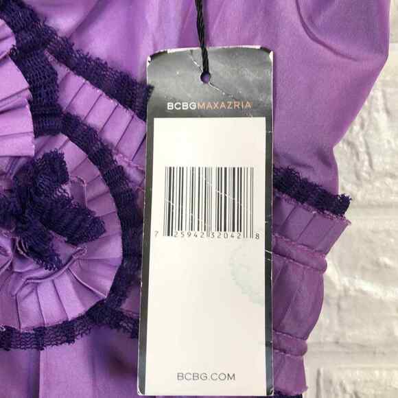 BCBGmaxazaria nylon one shoulder ball gown Women’s Size 0 BCBG - Picture 7 of 9